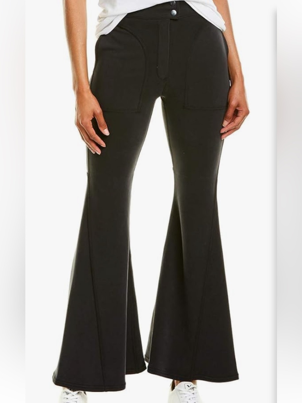 Free People Movement Black Bell Bottom Pants